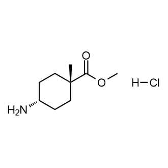 (1s,4s)-4-氨基-1-甲基环己烷-1-羧酸甲酯盐酸盐结构式