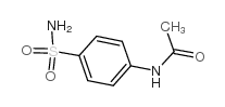 4-乙酰氨基苯磺酰胺结构式