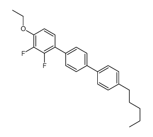 1-ethoxy-2,3-difluoro-4-[4-(4-pentylphenyl)phenyl]benzene结构式