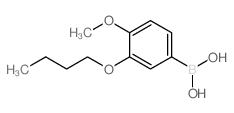 3-丁氧基-4-甲氧基苯硼酸结构式
