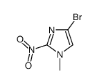 4-溴-1-甲基-2-硝基咪唑结构式
