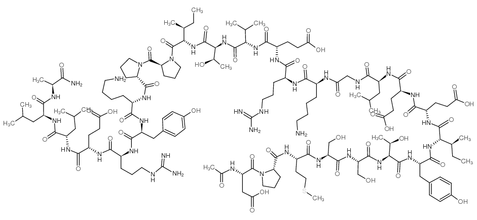 乙酰钙抑素(184-210)(人类)结构式