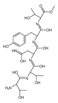 methyl (2S,3R)-2-[[(2S)-2-[[(2S)-4-amino-2-[[(2S,3R)-2-[[(2S,3R)-2-amino-3-hydroxybutanoyl]amino]-3-hydroxybutanoyl]amino]-4-oxobutanoyl]amino]-3-(4-hydroxyphenyl)propanoyl]amino]-3-hydroxybutanoate Structure
