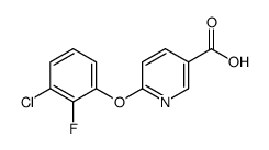 6-(3-CHLORO-2-FLUOROPHENOXY)NICOTINICACID Structure