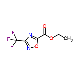 Ethyl 3-(trifluoromethyl)-1,2,4-oxadiazole-5-carboxylate结构式