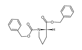 N-carbobenzoxy-L-proline phenylmethyl ester Structure