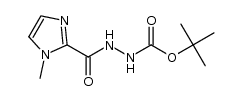1,1-dimethylethyl 2-[(1-methyl-1H-imidazol-2-yl)carbonyl]hydrazinecarboxylate结构式