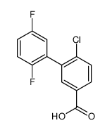 4-chloro-3-(2,5-difluorophenyl)benzoic acid结构式