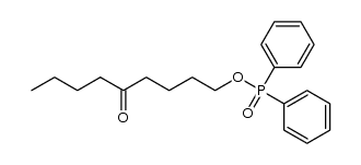 5-oxononyl diphenylphosphinate结构式