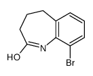 9-溴-4,5-二氢-1H-苯并[b]氮杂革-2(3h)-酮结构式