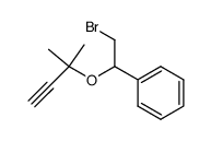 3-(2'-bromo-1'-phenylethoxy)-3-methylbutyne结构式