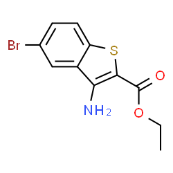 Ethyl 3-amino-5-bromo-1-benzothiophene-2-carboxylate Structure