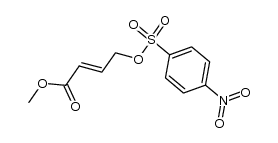methyl 4-[[(p-nitrophenyl)sulfonyl]oxy]-2-butenoate结构式