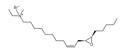 N,N,N-ethyl-dimethyl-(12S,13R)-epoxy-cis-9-octadecenyl ammonium bromide Structure