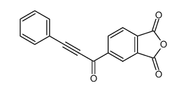 5-(3-苯基丙炔酰基)异苯并呋喃-1,3-二酮结构式