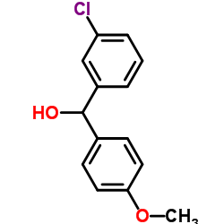 3-CHLORO-4'-METHOXYBENZHYDROL结构式