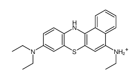 5-ethylamino-9-diethylaminobenzo(a)phenothiazinium Structure