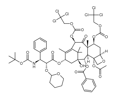 2'-THP-7,10-TROC-docetaxel结构式