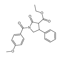 Ethyl 1-(4-methoxybenzoyl)-2-oxo-4-phenyl-3-pyrrolidinecarboxylate picture
