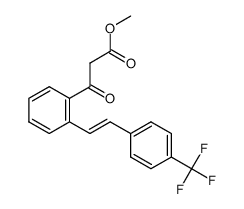 (E)-methyl 3-oxo-3-[2-(4-trifluoromethylstyryl)phenyl]propanoate Structure