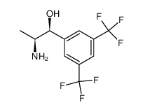 (1S,2S)-2-amino-1-(3,5-bis(trifluoromethyl)phenyl)propane-ol结构式