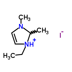 1-乙基-2,3-二甲基咪唑碘盐结构式