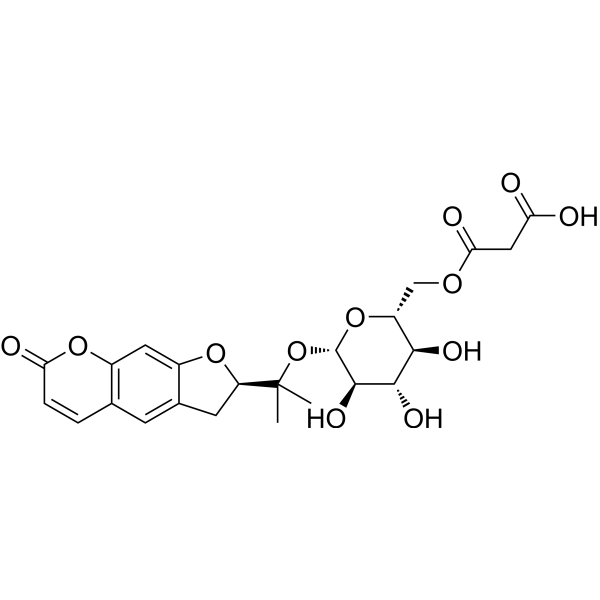 Nodakenetin-Glucose-malonic acid结构式