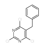 Pyrimidine,2,4,6-trichloro-5-(phenylmethyl)- Structure