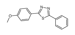 2-(4-methoxyphenyl)-5-phenyl-1,3,4-thiadiazole结构式