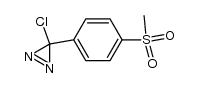 (p-(methylsulfonyl)phenyl)chlorodiazirine结构式