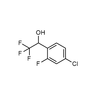 1-(4-Chloro-2-fluorophenyl)-2,2,2-trifluoroethan-1-ol Structure