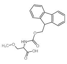 N-Fmoc-O-甲基-L-丝氨酸结构式