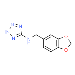 N-(benzo[d][1,3]dioxol-5-ylmethyl)-1H-tetrazol-5-amine结构式