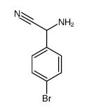 amino(4-bromophenyl)acetonitrile structure