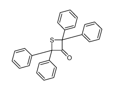 2,2,4,4-tetraphenylthietan-3-one Structure