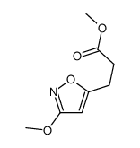 Methyl 3-(3-methoxy-1,2-oxazol-5-yl)propanoate结构式