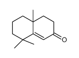 4a,8,8-trimethyl-4,5,6,7-tetrahydro-3H-naphthalen-2-one结构式