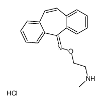 5H-dibenzo[a,d]cyclohepten-5-one O-[2-(methylamino)ethyl]oxime monohydrochloride structure
