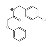 Acetamide,N-[(4-chlorophenyl)methyl]-2-phenoxy-结构式