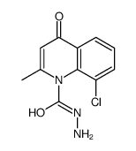 8-chloro-2-methyl-4-oxoquinoline-1-carbohydrazide Structure