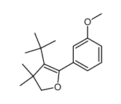 4-t-butyl-5-(3-methoxyphenyl)-3,3-dimethyl-2,3-dihydrofuran Structure