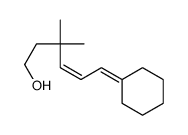 6-cyclohexylidene-3,3-dimethylhex-4-en-1-ol Structure