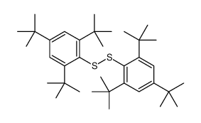 1,3,5-tritert-butyl-2-[(2,4,6-tritert-butylphenyl)disulfanyl]benzene结构式