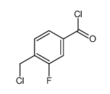4-(Chloromethyl)-3-fluorobenzoyl chloride structure