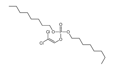 2,2-dichloroethenyl dioctyl phosphate Structure