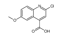 2-chloro-6-methoxy-quinoline-4-carboxylic acid结构式