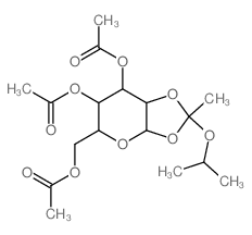 b-D-Mannopyranose,1,2-O-[1-(1-methylethoxy)ethylidene]-, triacetate (9CI)结构式