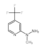 2-(1-甲基肼基)-4-三氟甲基吡啶结构式