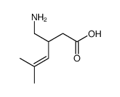 3-(氨基甲基)-5-甲基-4-己烯酸结构式