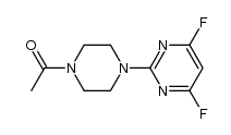 1-acetyl-4-(4,6-difluoropyrimidin-2-yl)piperazine结构式